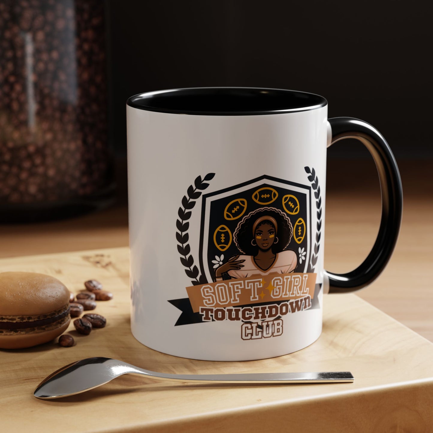 "Soft Girl Touchdown Club-Lady Iron" Mug