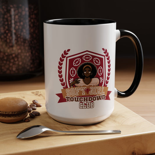 "Soft Girl Touchdown Club-Tide Queen" Mug
