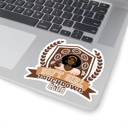 "Soft Girl Touchdown Club" Sticker