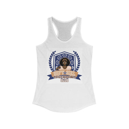 "Soft Girl Touchdown Club-Starlet" Racerback Tank