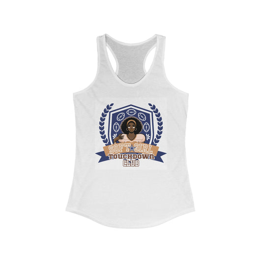 "Soft Girl Touchdown Club-Starlet" Racerback Tank