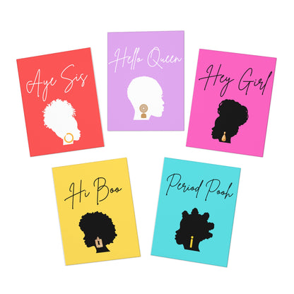 5-Pack Black Girl Magic Greeting Cards