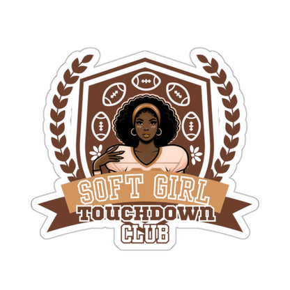 "Soft Girl Touchdown Club" Sticker