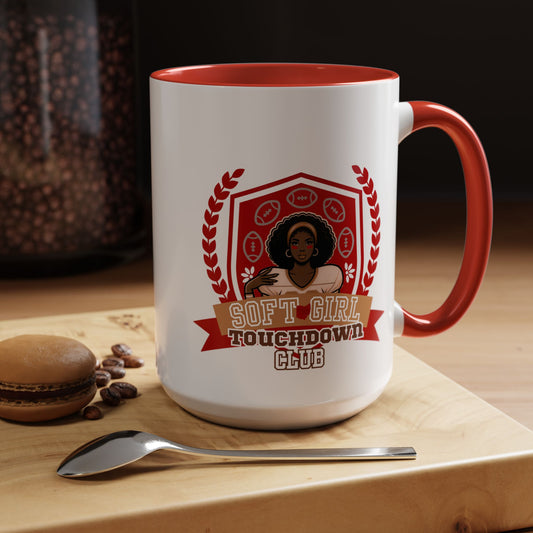 "Soft Girl Touchdown Club-Buckeye Babe" Mug