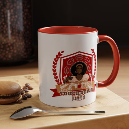 "Soft Girl Touchdown Club-Buckeye Babe" Mug