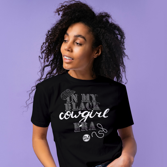 "In My Cowgirl Era" Black Tee